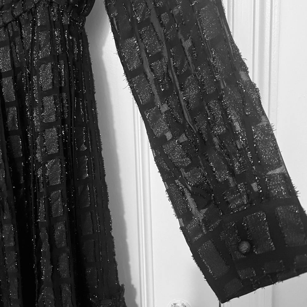 Dodo Bar Or Black and Silver Textured Maxi Dress - Picture 12 of 16